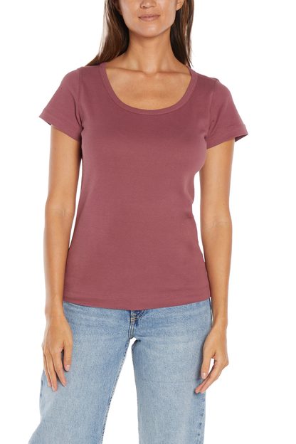 Short Sleeve Round Neck Tee | Nocturne