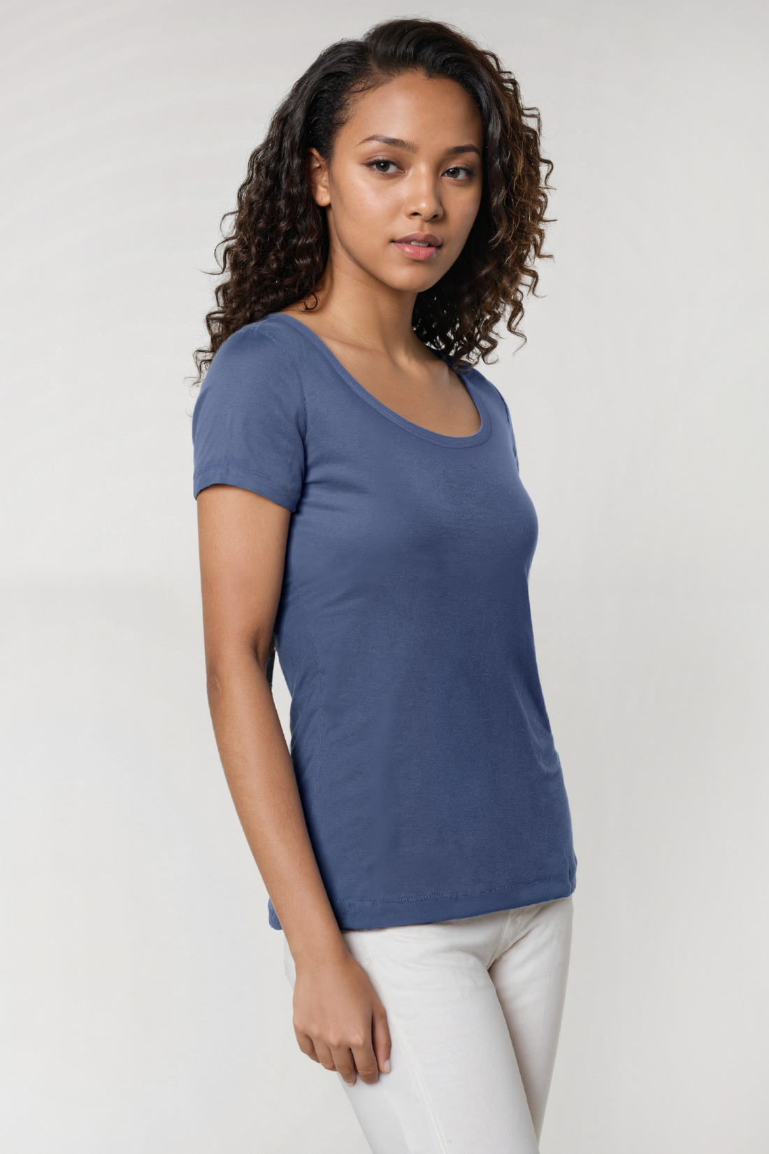 Short Sleeve Round Neck Tee | Partly Cloudy