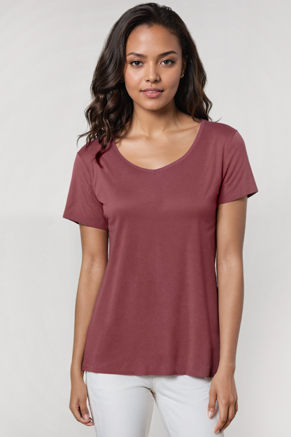 V-Neck Short Sleeve Tee | Nocturne