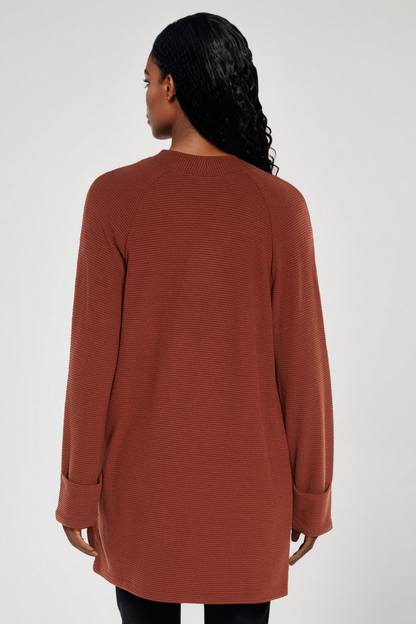 Nova Duster Cardigan | Cherry Mahogany