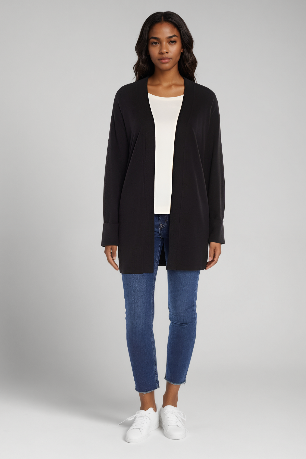 Nova Duster Cardigan | Anthracite