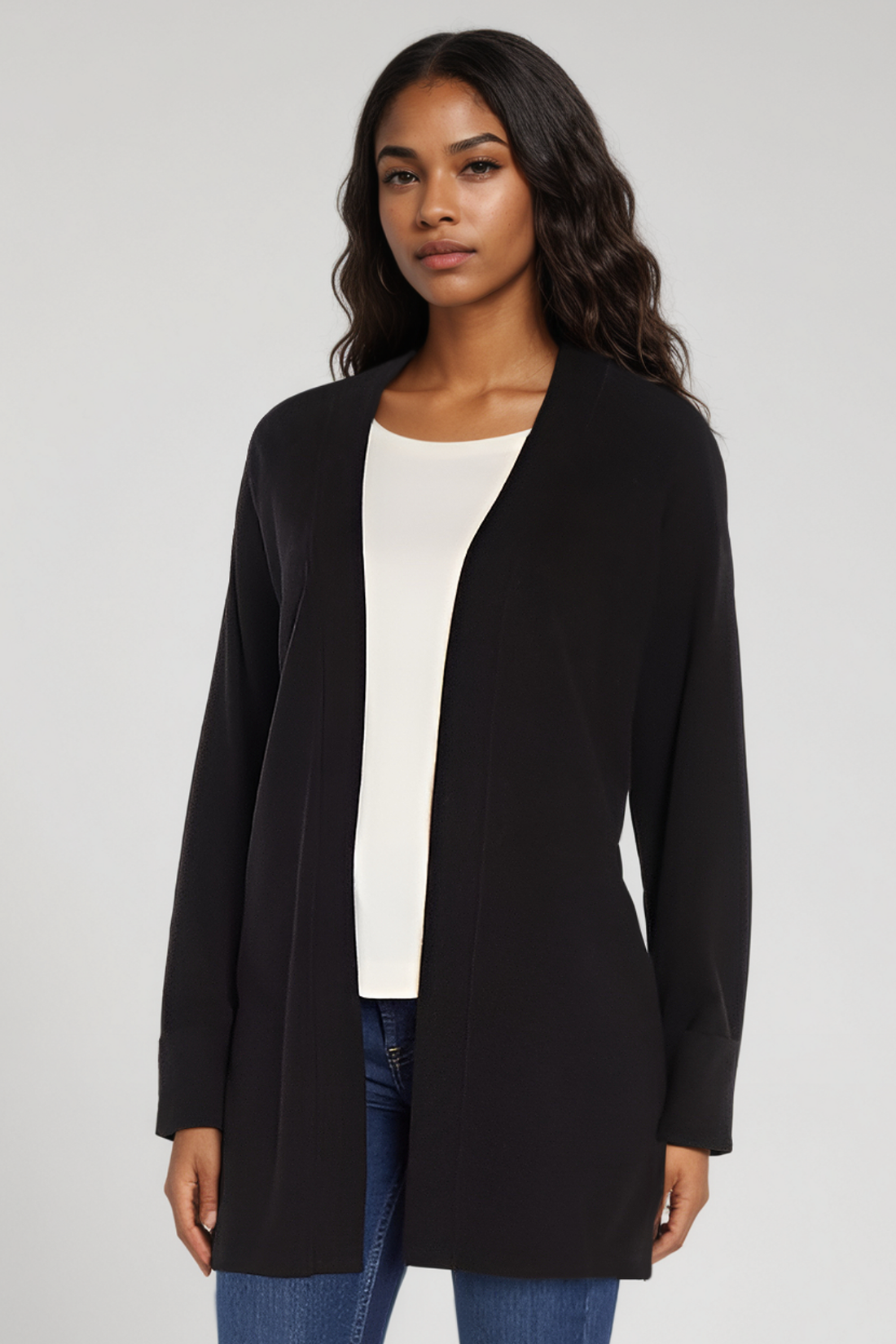 Nova Duster Cardigan | Anthracite