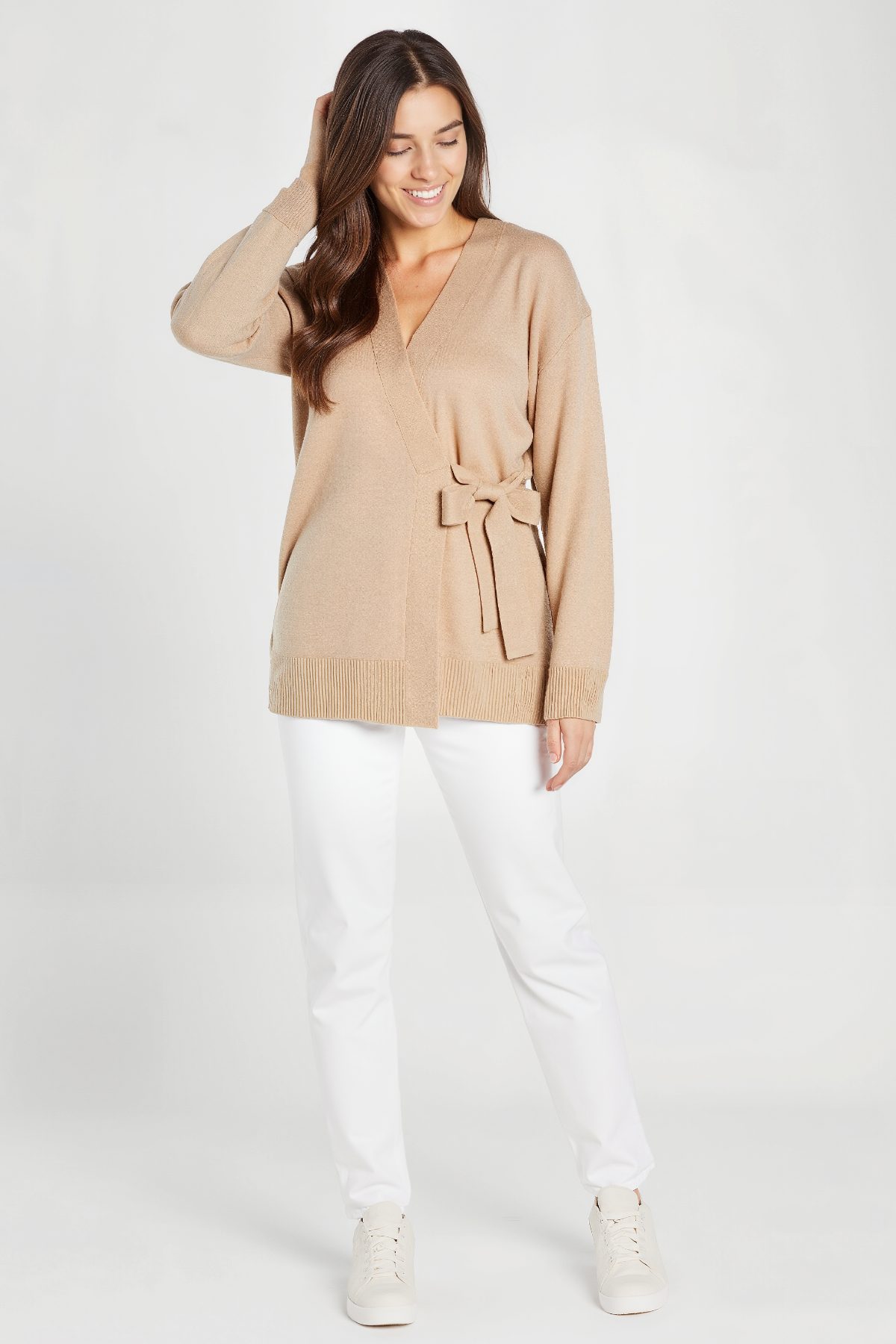 Jo Wrap Cardigan | Heather Oatmeal