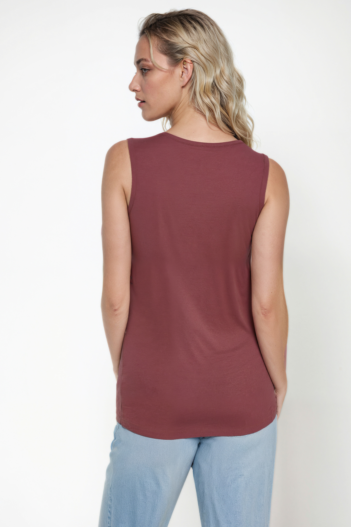 Ribbed Crew-Neck Tank | Nocturne