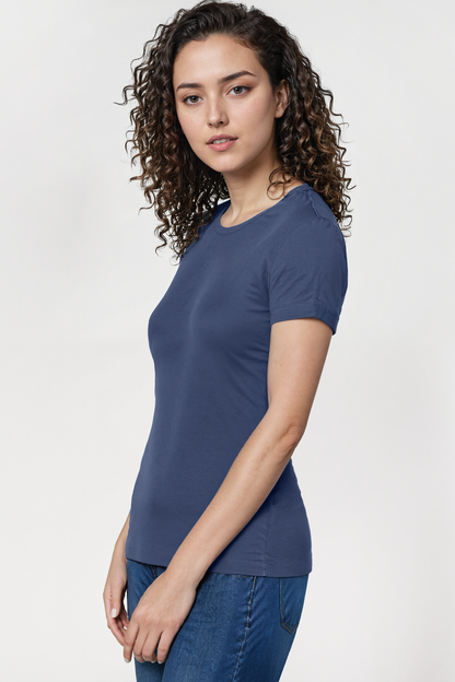 Crew-Neck Short Sleeve Tee | Partly Cloudy
